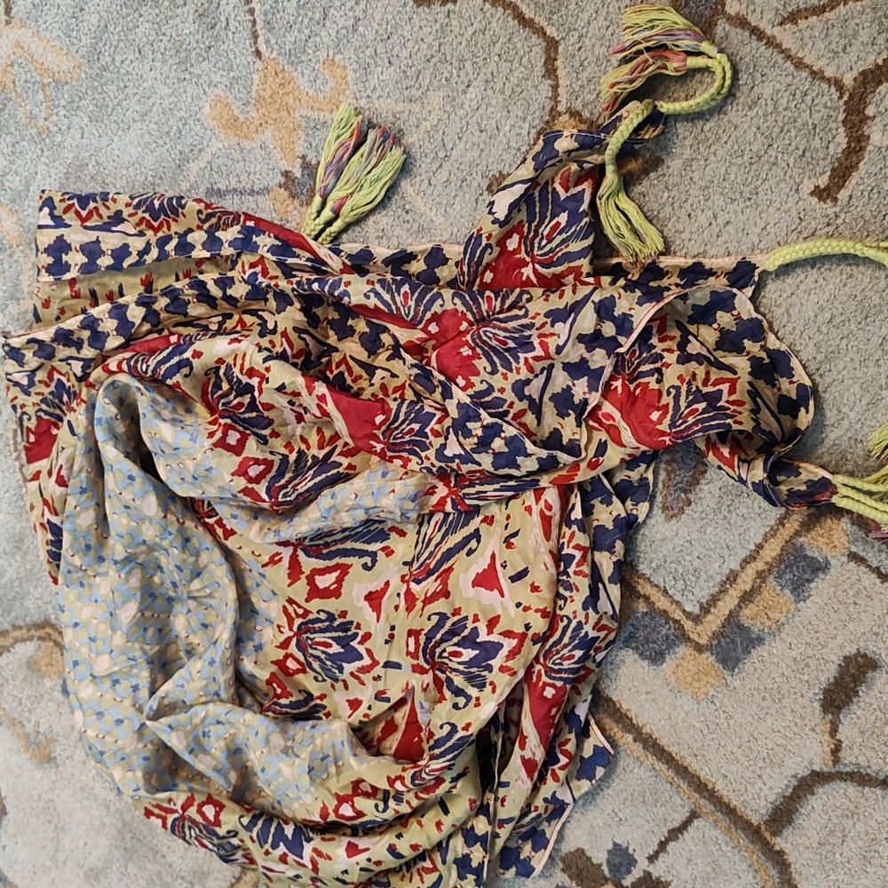 Gorgeous silk Johnny Was signature scarf